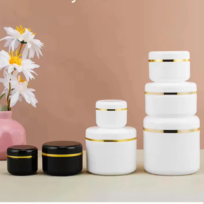 Pp10g 20g 30g 50g 100g 200g 300g 500g Plastic White Eye Cream Jar Face Cream Jar Cosmetics Jar