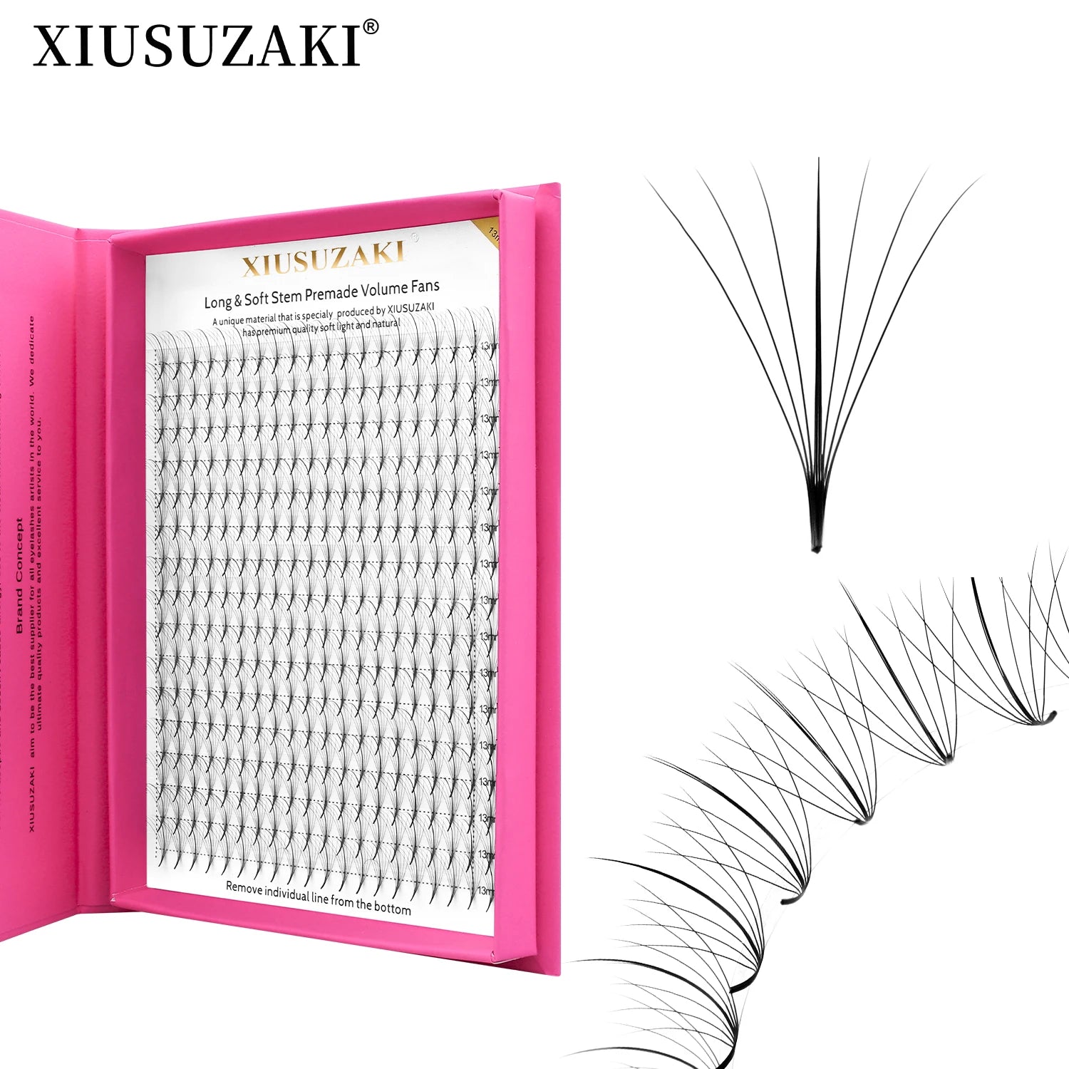 5D 7D 9D Ultra Speed Wispy Pre Made Lashes Bulk  0.07mm Hybrid Premade Spikes Fan Pointy Base Wispy Spike Premade Volume Fans