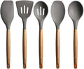 Home and Kitchen Accessories 5Pcs Heat Resistant Food Silicone Kitchen Utensils Cheap Cooking Spatula Set