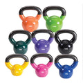 Colorful Gym Fitness Neoprene Coated 2kg-32kg Cast Iron Custom Logo Color Weights Rubber Wholesale Fitness Equipment Kettlebell