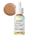 AiXin Private Label 30ML Spf 30 Moisturizing Anti UV Sunblock Sun Protection Liquid Primer Makeup Dark Brown Tinted Sunscreen