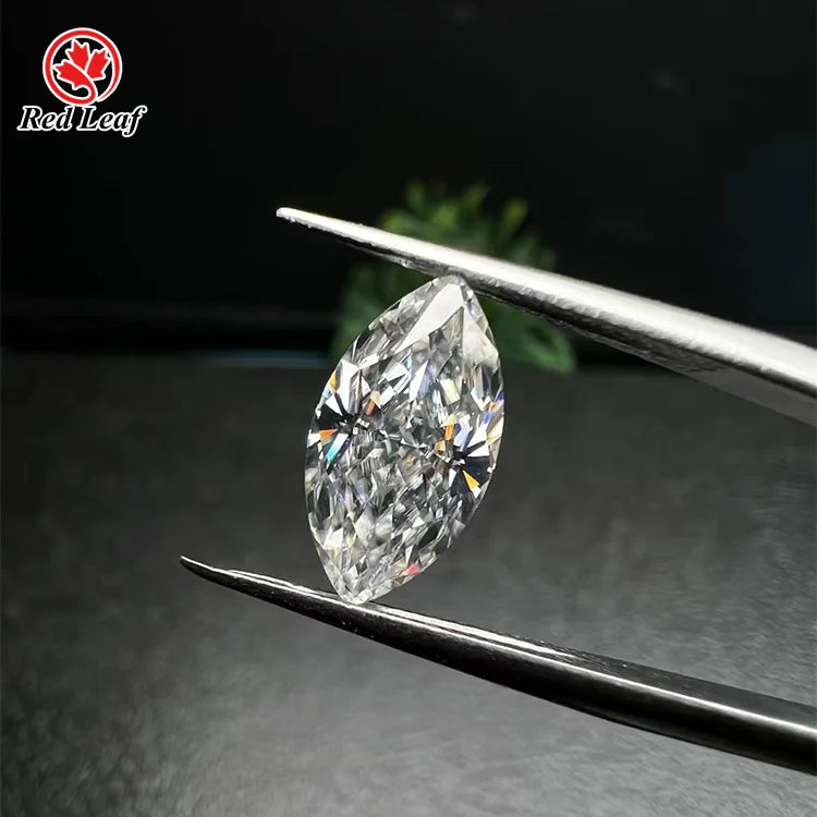 Redleaf Factory Price Loose Gemstone Marquise Cut 1 Carat DEF GH Moissanite Diamond Stone Gemstone for Jewelry