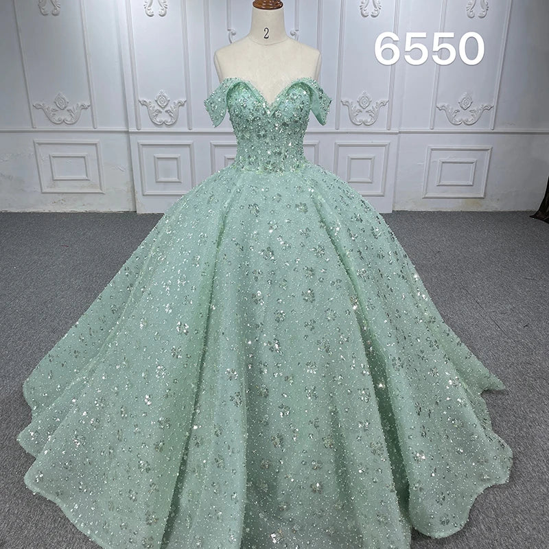 Bling 2023 Green Sweetheart Collar Vintage Women's Plus Size Evening Gowns Dresses Jancember 6550