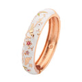 Daili Women's White 14mm Cuff Bracelet Colorful Animal Birds Cloisonne Gold Plated Wholesale Zinc Alloy Jewelry