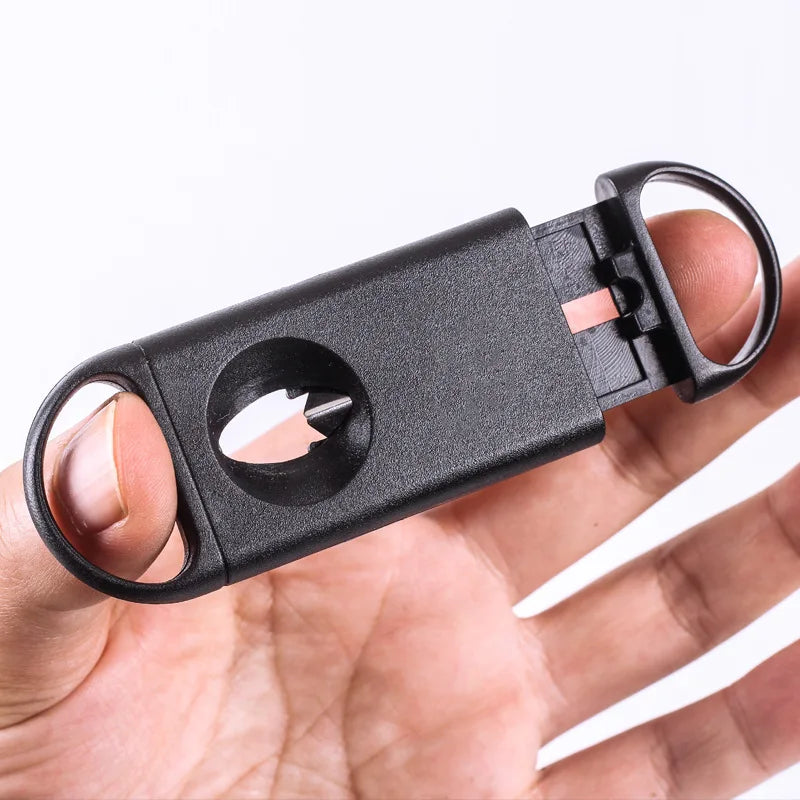 Hot Selling V Cigar Cut Cutter Cigar Cutter Cigar Tool Accessories Plastic V-mount Stainless Steel Single-edged Type