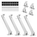 Wholesaler Aluminium PV Racking Tilt Adjustable Front Rear Leg Photovoltaic Mount Flat Roof Solar Panel System Mounting Brackets