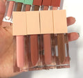 Custom Your Logo High Pigment Glitter Shiny Clear Beige Lip Gloss Private Label