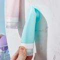 High Quality 38ml 60ml 90ml Silicone Empty Cosmetic Bottle Travel Kit Shampoo Lotion Toiletry for Bathroom Sets