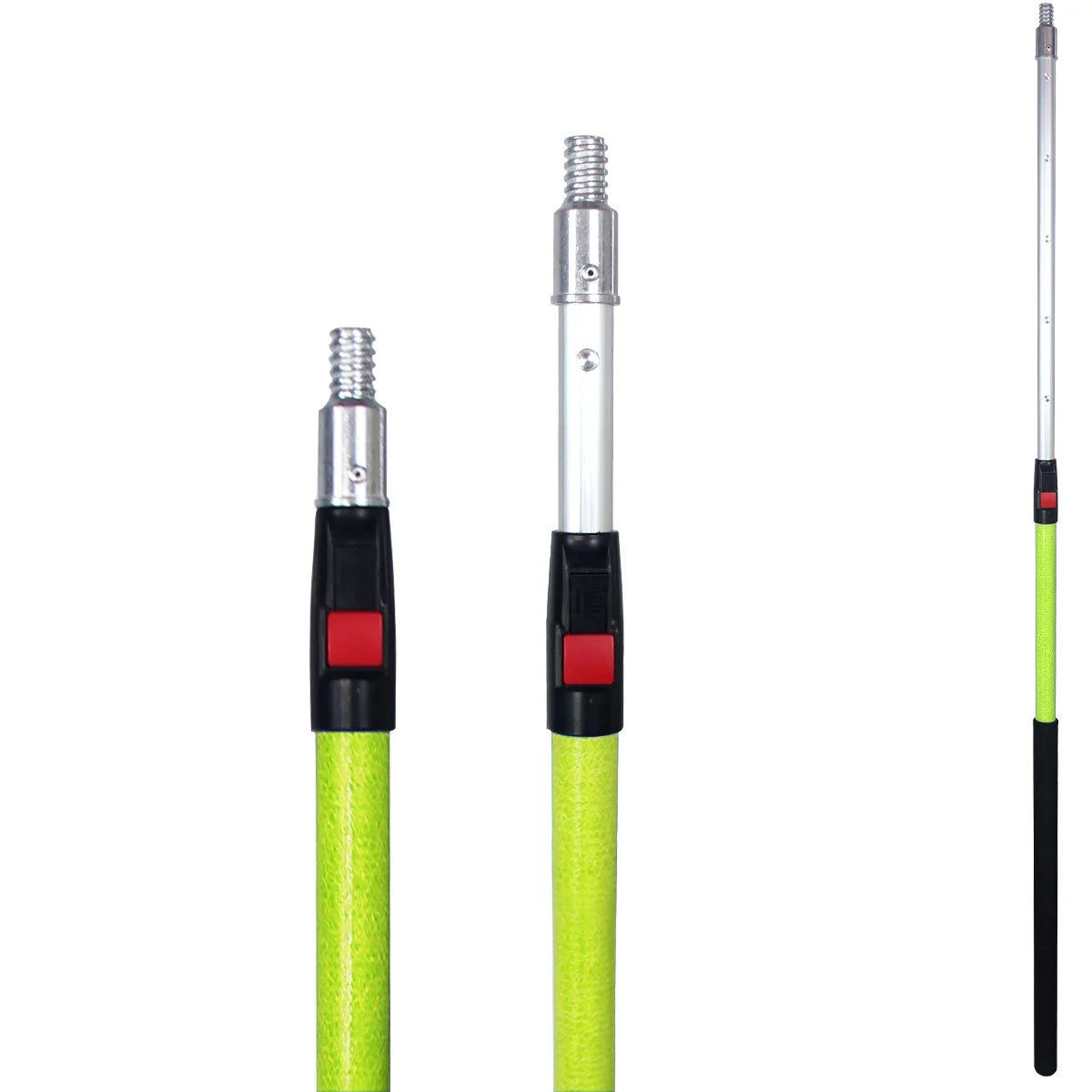 For 4M Aluminum Extendable Telescopic Pole-Eco-Friendly Cleaning Broom Handle for Home Garden Window