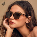 VIFF HP17679 Plastic Retro Round Vintage Fashion Women Men Sunglasses
