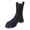 2024 New Top Layer Cowhide Chelsea Boots Women'S Fashion British Style Leather Retro Thick-Soled Casual Boots