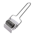 Kitchen Cooking Tools Dough Cutter Pasta Spaghetti Maker Stainless Steel Noodle Lattice Roller