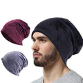 Women Men Baggy Beanie Hat Velvet Slouch Beanie Soft Cozy Slouchy Winter Fall Cap Gift
