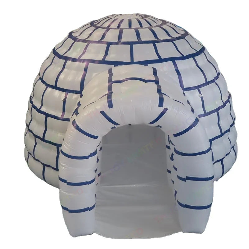 6m Inflatable Snow Igloo Tent Inflatable Ice Igloo Playhouse Inflatable Christmas Decoration Igloo Tent