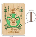 Merry Christmas Wood CardsWooden Greeting CardsHoliday Card Xmas Cards Used for Sending Christmas Greetings(Christmas Tree)