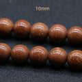 HZ Hot New Natural Gold sand stone agate Handmade Beads 10mm Crystal Gemstone bracelet