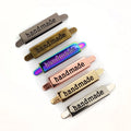 Deepeel BK101 10x36mm Luggage Handbag Hardware Accessories Handmade LOGO Decoration Buckles Bag Labels Tag