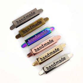 Deepeel BK101 10x36mm Luggage Handbag Hardware Accessories Handmade LOGO Decoration Buckles Bag Labels Tag