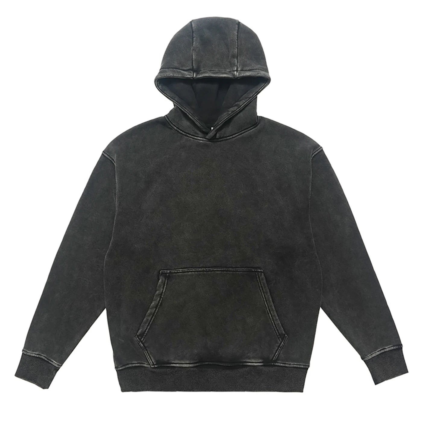 Top Quality Acid Wash French Terry Hoodie Custom Heavyweight Acid Wash Oversize Hoodie Washed Vintage Hoodie