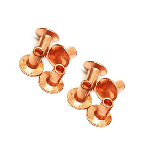 Custom Leather Rivets 3 Mm Solid Copper RivetRound Head Hollow Tubular Brass RivetSnap Head Metal Aluminum Rivet
