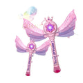 Zhengguang Toys Hot Selling Outdoor Automatic Fairy Magic Wand Music Bubble Gun with Light Plastic