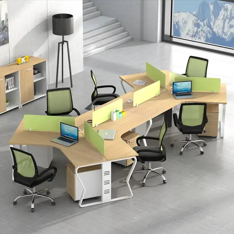 Modern Wooden Extendable Convertible Modular Laptop Workstation Executive Office Desk with Eco-friendly Design