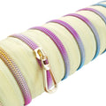Wholesale #5 Nylon Zipper Tape Rainbow Teeth Zipper Nylon Zipper for Luggage Bag Clothing Shoes