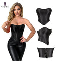 16 Glue Bones Lace Big Busty Ladies Bustier Invisible Zipper Satin Breathable Eco-Friendly Training Corset Top Plus Size Body