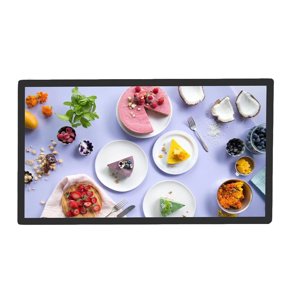 High Quality Wall Mounted Advertising Machine Durable Aluminum Alloy Frame Cold Rolled Steel Shell Animation Retail Store SDK