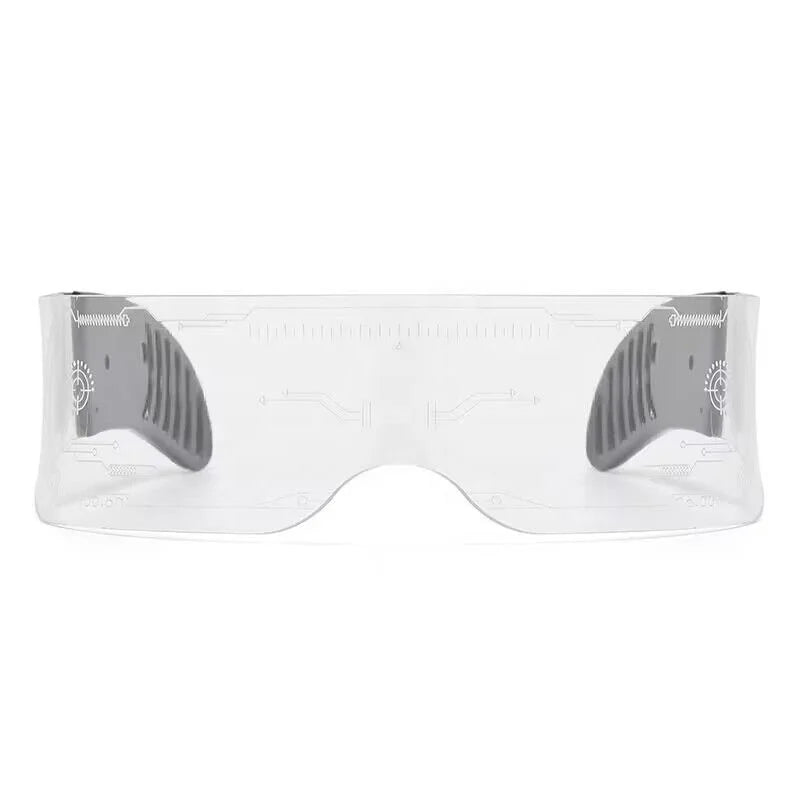 2023 New Style Unisex LED Disco Glow Glasses Popular Famous Frameless Party Sunglasses