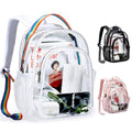 Wholesale Bookbag Mochila Custom Logo Simple NFL Approved Transparent PVC Mini clear Backpack for Kids