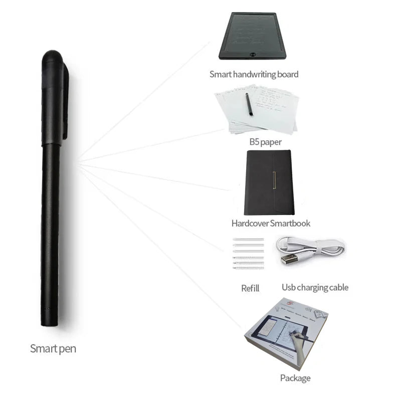 OEM ODM Electronics Digital Writing Stylus Pens With Interactive Boards Smart Ballpoint Pens Real Time With A5 Notebook