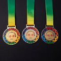 Wholesale rainbow Flower Medal Gold Silver Copper Running Medal Custom Children Medals