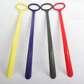 Daily Sundries Plastic Shoehorn 22 Inch Lazy Wearing Shoes Helper Customized Logo Durable ABS Shoe Horn with Oval Hook Hole