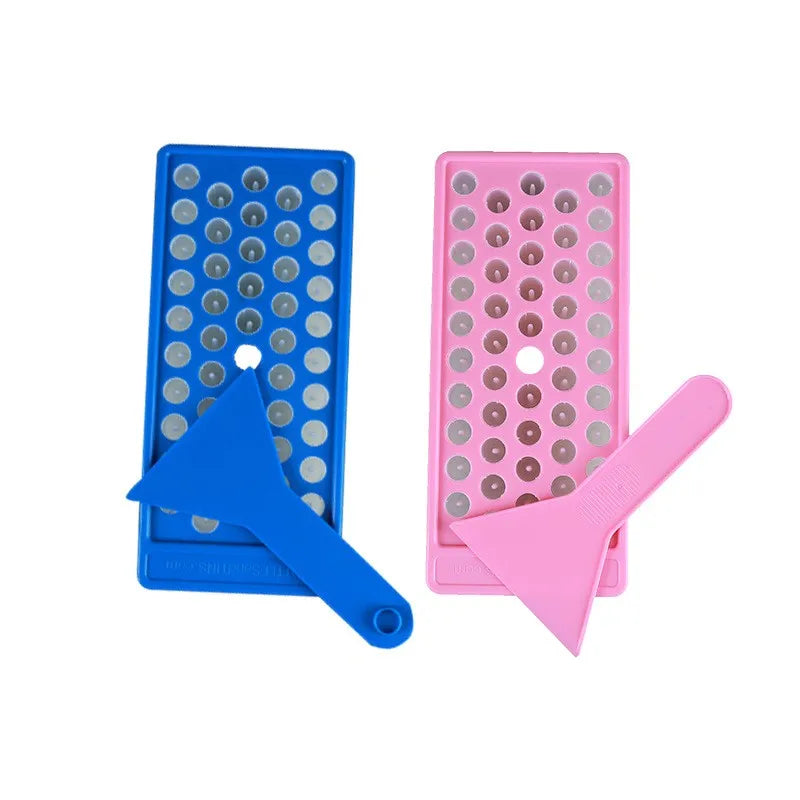 DIY Lip Balm Tube Filling Mold 5g Lip Balm Tube Filling Tray 50-hole Straight Filling Mouth Wax Tube Filling Tray