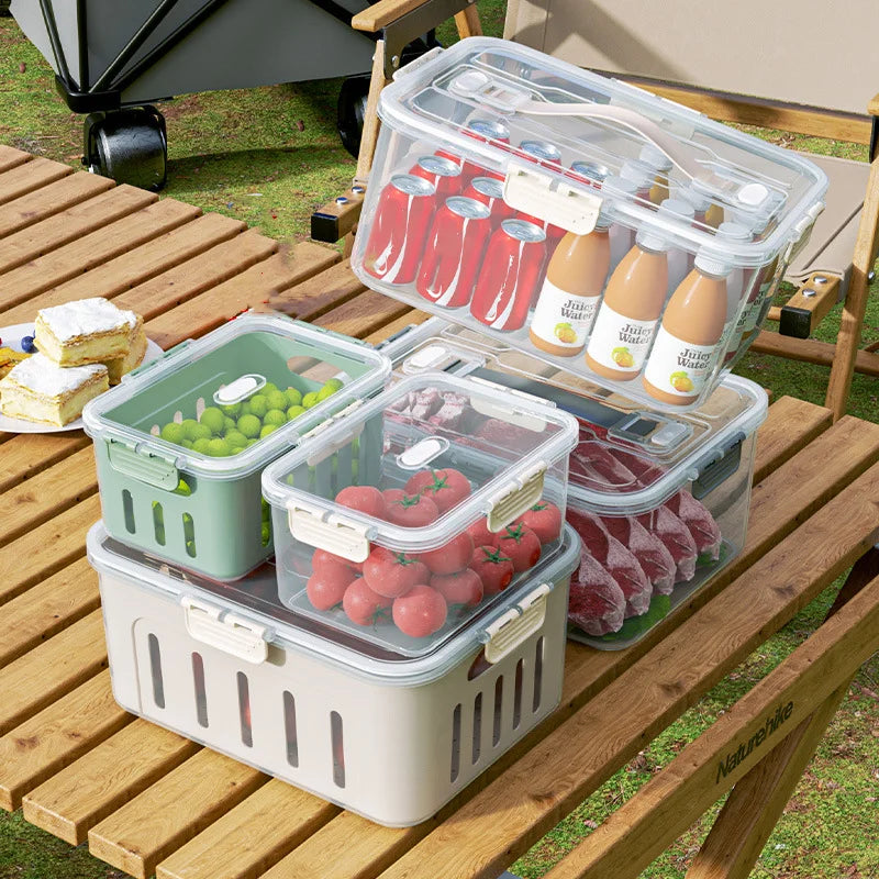 OWNSWING Portable Sealed Food Storage Containers Storage Box Food Containers for Fridge Refrigerator Organizer Bin With Lid