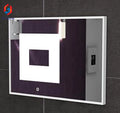 Custom GMstone GM-6001B Modern Smart Hotel Bathroom Mirror Rectangle LED Illuminated Wall Mounted Framed ISO9001 Certified