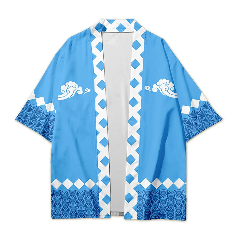 Fashion Custom Print Kimono Japanese Haori Anime Kimono Cloak Japanese Style Coat Clothing