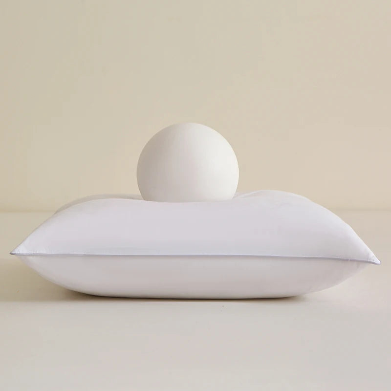 1 Piece Pillow 100% Cotton 8 Sizes 50% Goose Feather 50% Polyester Soft Bed Pillow