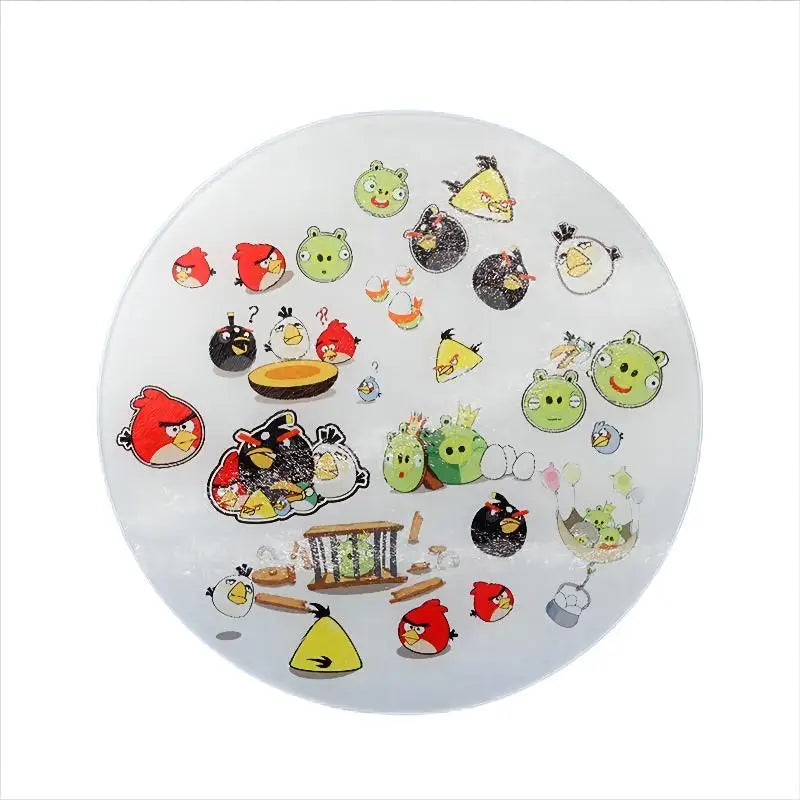 Qualisub 12inch Tempered Glass Circle Shape Textured Frosted Surface Sublimation Cutting Board Blanks for Custom Printing