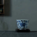 Vintage Blue and White Porcelain Tea Cup Porcelain Kung Fu Tea Set Fragrance-smelling Cup Single Bowl Master Cup