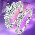 SGARIT Custom Trendy Jewellery VVS Moissanite Diamond Eternity Ring Women Jewelry 925 Sterling Silver Engagement Wedding Rings