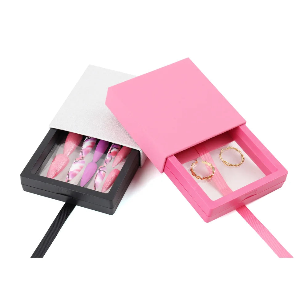 Low Moq Eco Friendly Red Luxury Custom Jewelry Packaging Box for Display with logo
