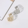 Stylish Vintage Zircon Ear Bone Holder for Women Shiny Cuff Earrings Versatile and Chic Party Gift