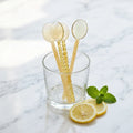 Luxury Eco-Friendly Durable 15cm Length Cute Style Wedding Stirring Teaspoons Borosilicate Glass Spoon Customized Colors Logo MegaBDM