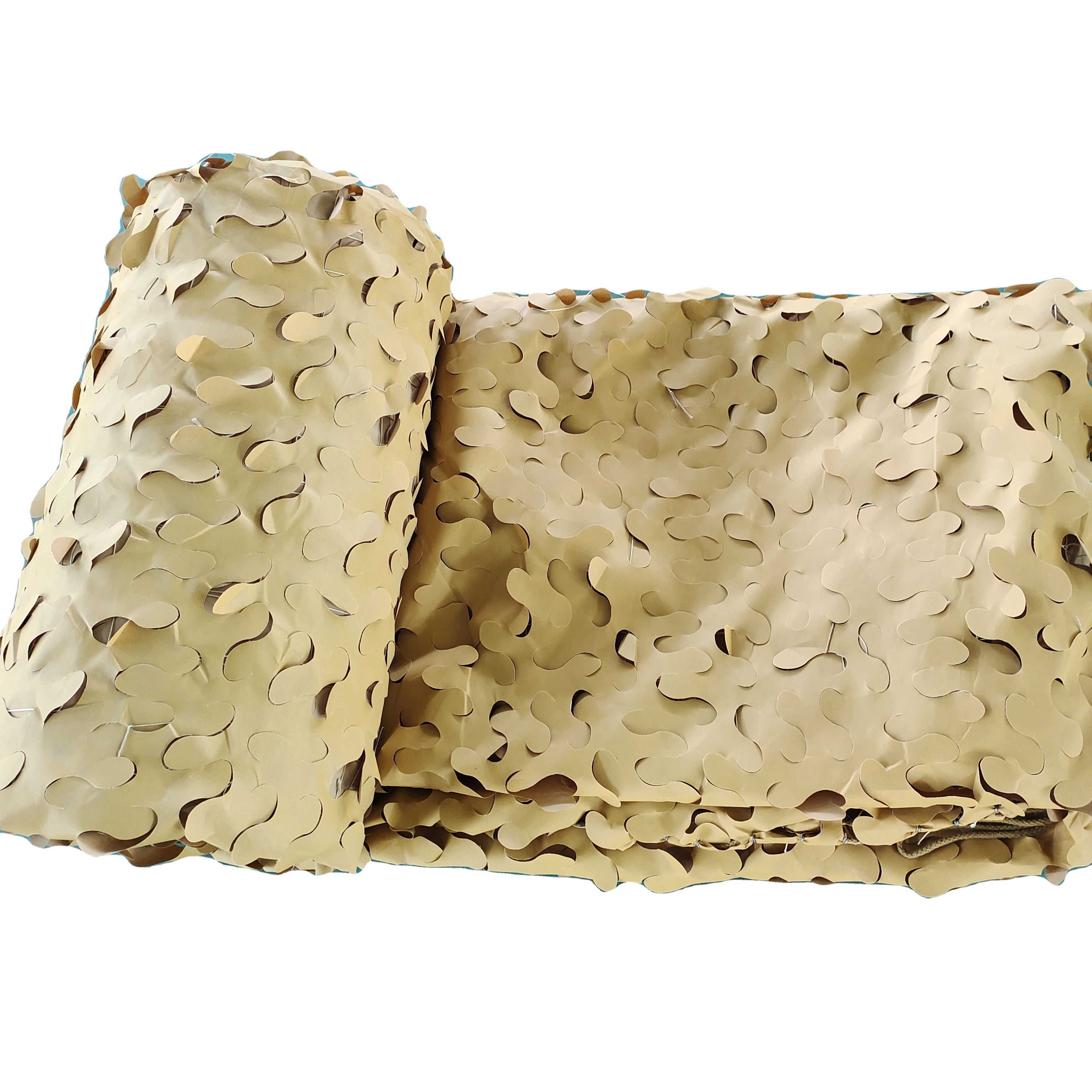 Desert Color Mesh Reinforced Rope With Metal Clip Camo Netting Camouflage Net