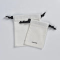Wholesale Personalized Eco-Friendly Recycled Jewelry Pouch Reusable Drawstring Muslin Bag Colorful Cloth Canvas Custom Cotton