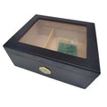 Hot Sale Popular Walnut Design Cigar Accessories Cases  Wooden Cigar Box with Cigar Humidor Hygrometer