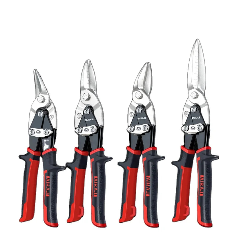 AIRAJ 10-Inch Multipurpose Aviation Scissors Right and Left-Cut for Thick Metal Industrial and DIY Tailoring Tools