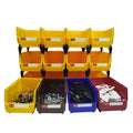 12pcs 8x5x4in/20*13*11cm Plastic Sundries Organizer Bins for Kitchen Bedroom Living Room Dorm Office Desk Car Accessories